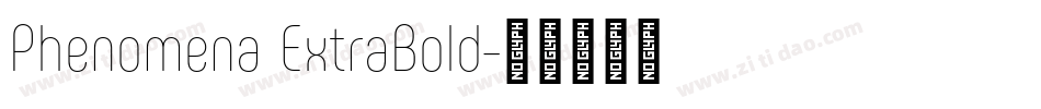 Phenomena ExtraBold字体转换